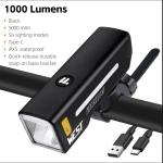 west biking Front light 1000 Lumen
