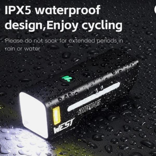 west biking Front light 1000 Lumen