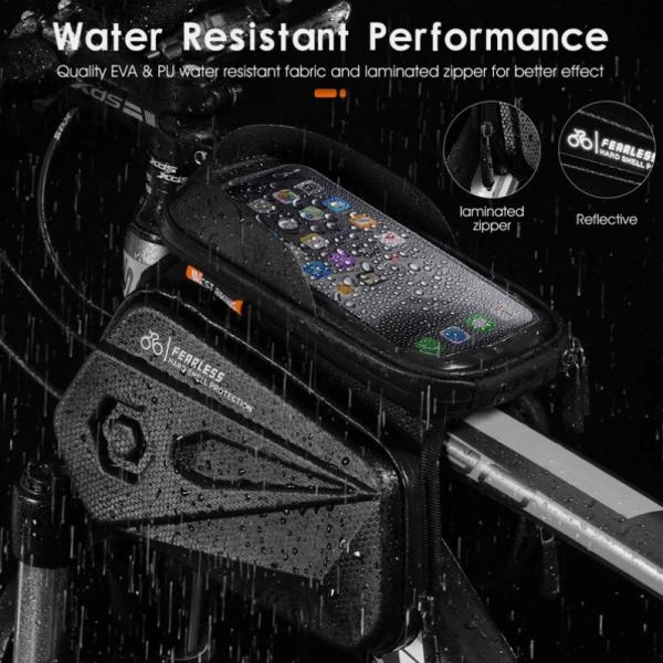 West biking waterproof top tube bag