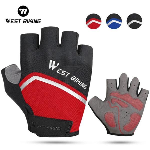 West biking Hlaf finger gloves