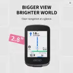 GEOID CC700 GPS Bicycle Computer 2.8 Inch Color Screen Bike Speedometer with WIFI Route Navigation Waterproof Cycling Odometer