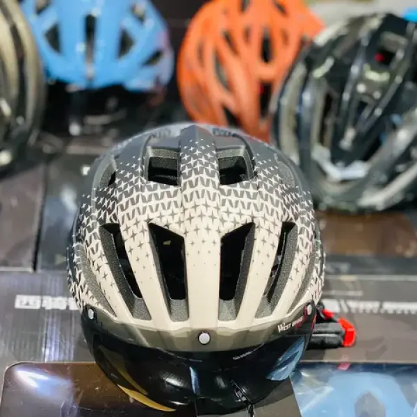 West Biking Helmet With Glass Type 2