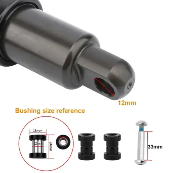 Bicycle Rear 190mmx1000Lbs Electric Scooter Mountain Bike Oil Spring Easy Install