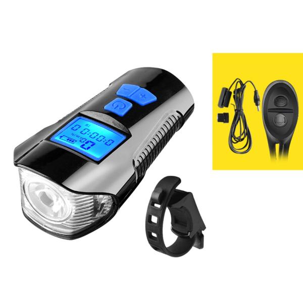 Bicycle 3 in 1 Light + Horn + Meter
