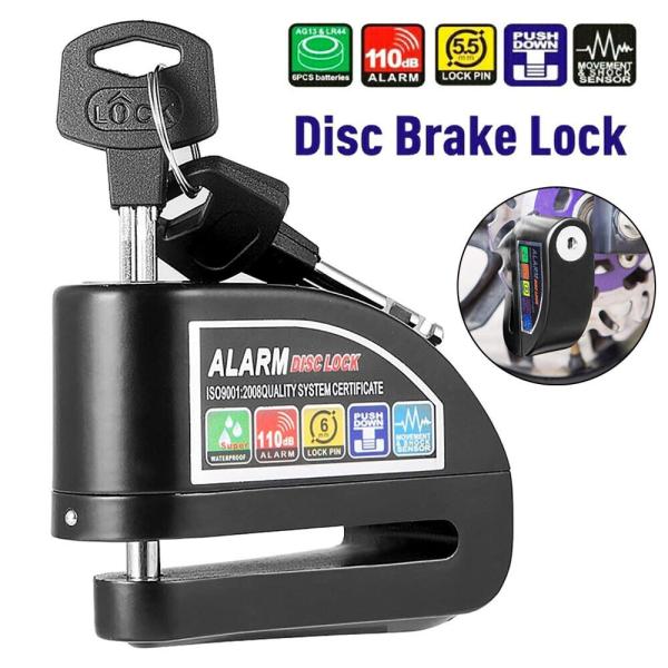 Bicycle alarm disc lock - anti-theft alarm lock
