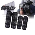 Round head knee pads and elbow pads for motorcycle racing, cycling protective gear, four in one