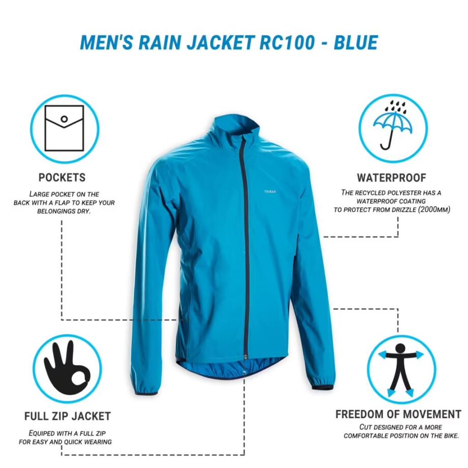 triban rain jacket